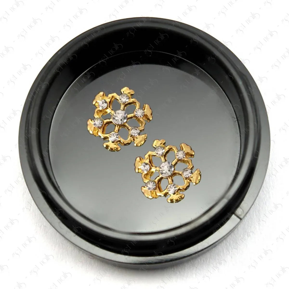 Snowflake 1 Gold Stras, 2 buc.