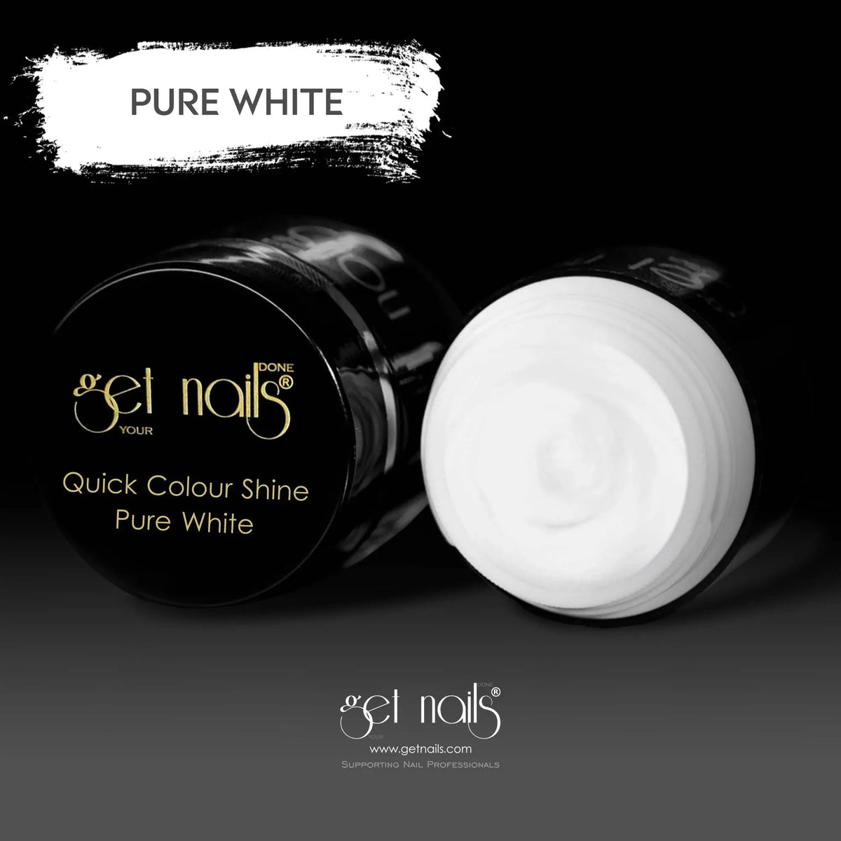 Quick Colour Shine Pure White | UV/LED Coloured Gel