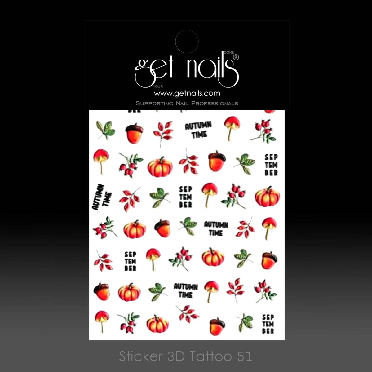 Autocollant Tatouage 3D 51 GN FALL