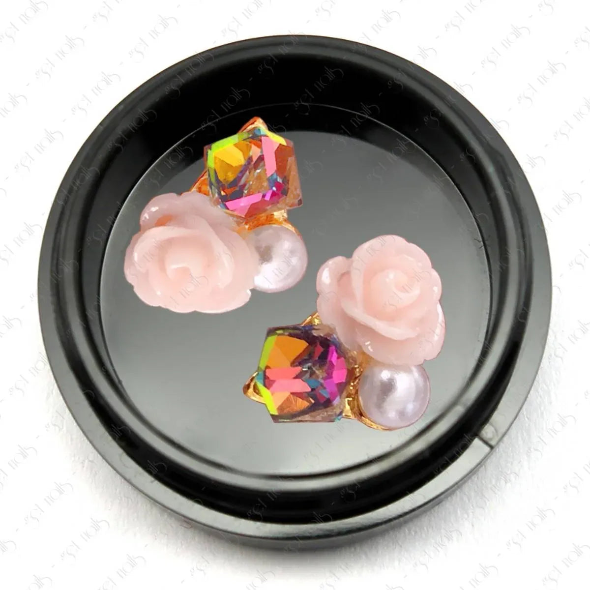 Bijoux d'ongles Rose Mariée, 2 pcs GN