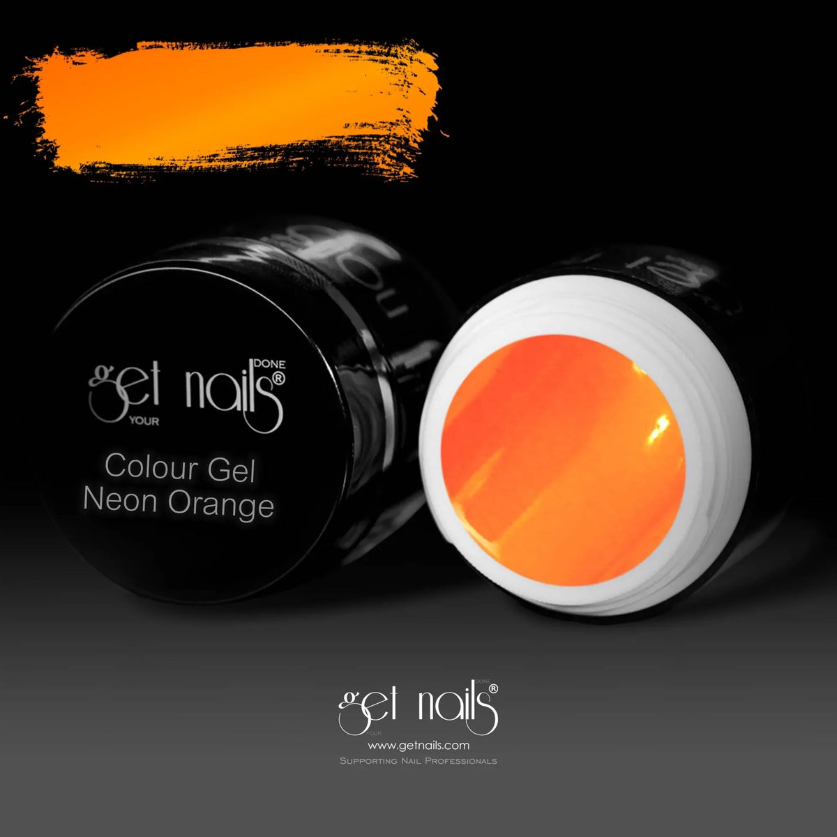 Gel couleur néon orange | Gel couleur pour ongles UV/LED