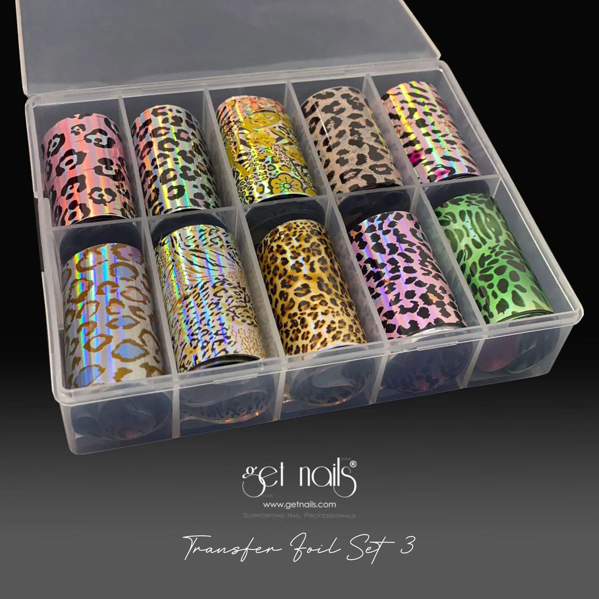 Set de feuilles de transfert 3 GN motif animal