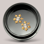 Snowflake 3 Gold Stras, 2 buc.