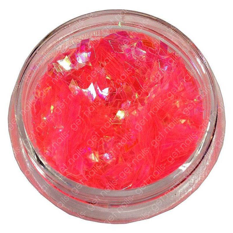 Neon Coral Diamond Sequins