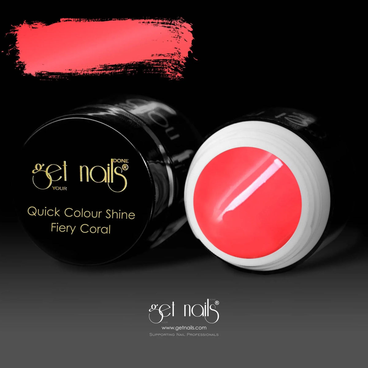 Quick Colour Shine Fiery Coral | Gel Colorat UV/LED