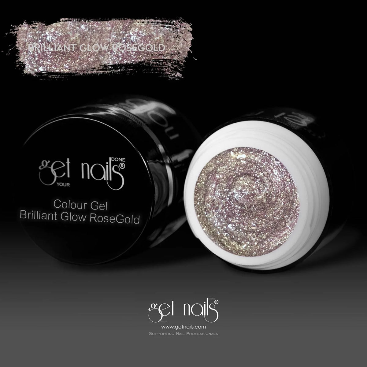 Colour Gel Brilliant Glow RoseGold | UV/LED Coloured Gel