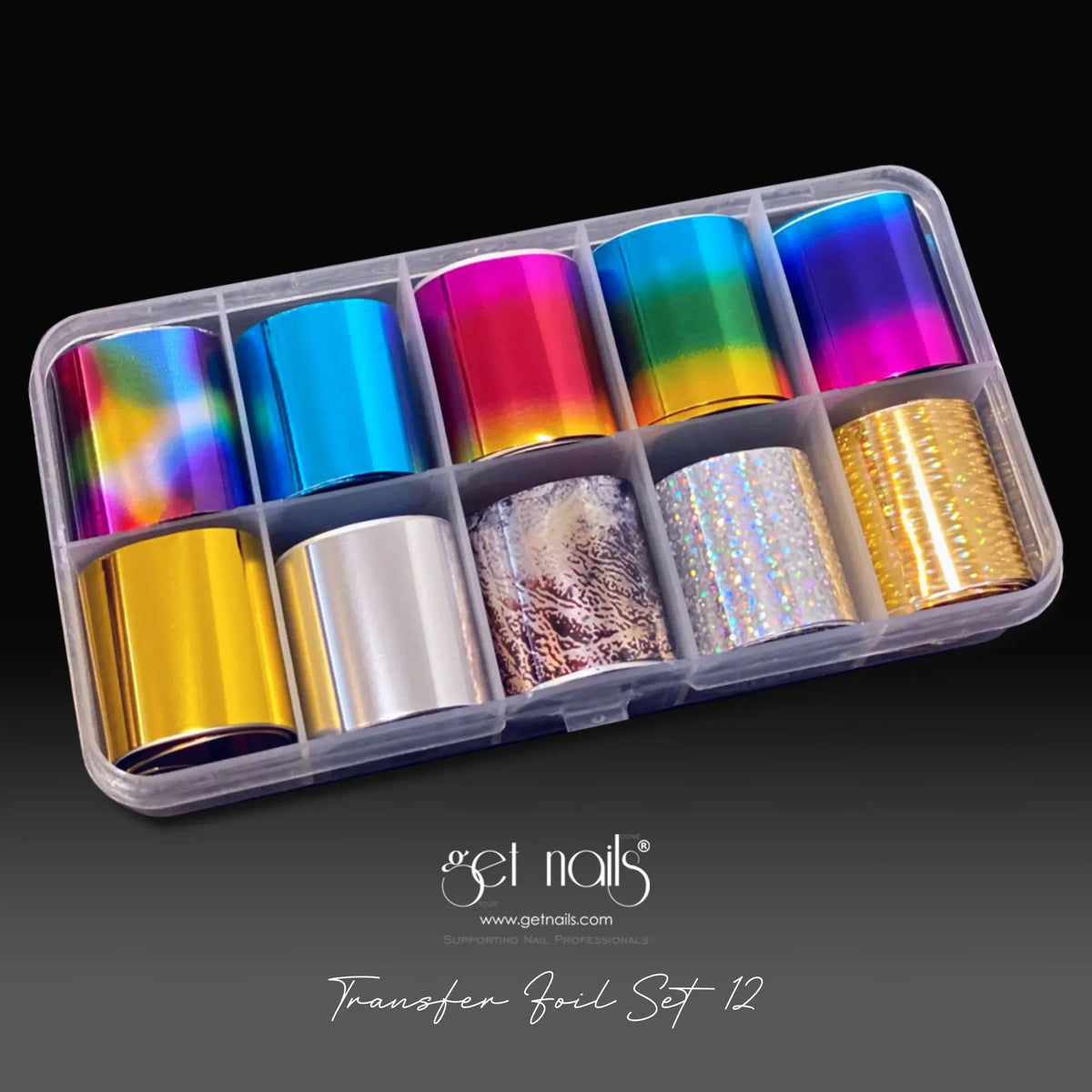 Transfer Foil Set 12 GN Ombre Sparkle