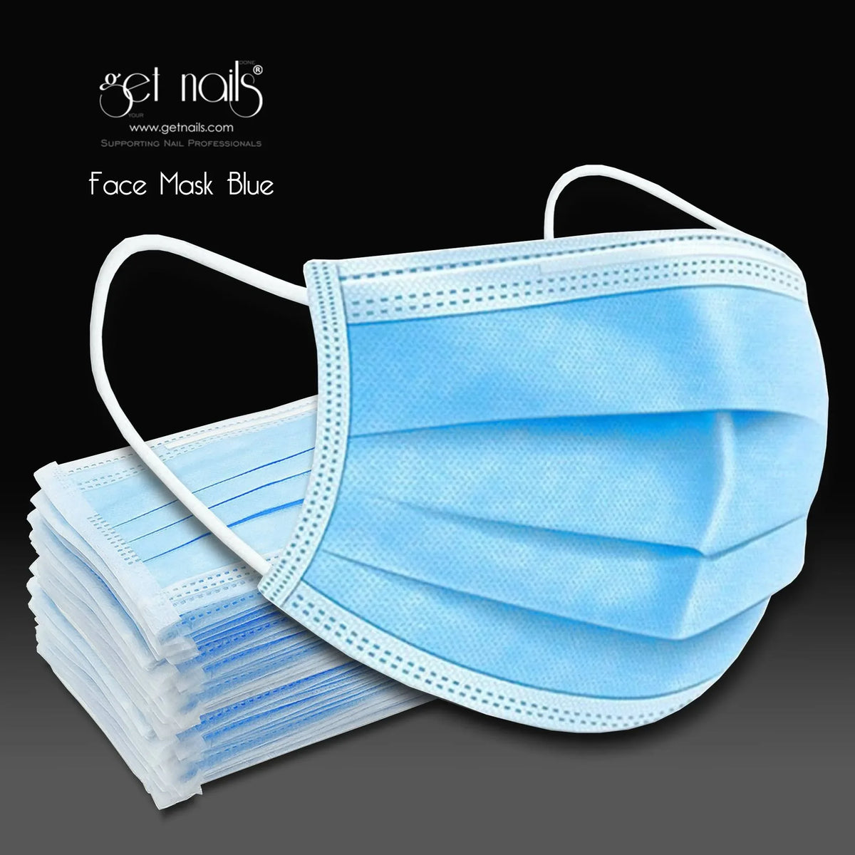Masque facial bleu GN, 50 pcs.