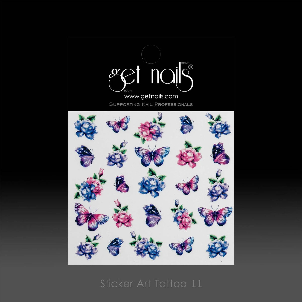 Sticker Art Tattoo 11 GN Papillons