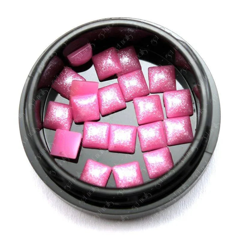 Square Pink Pearl Stones - 20 pcs. | Stock Liquidation