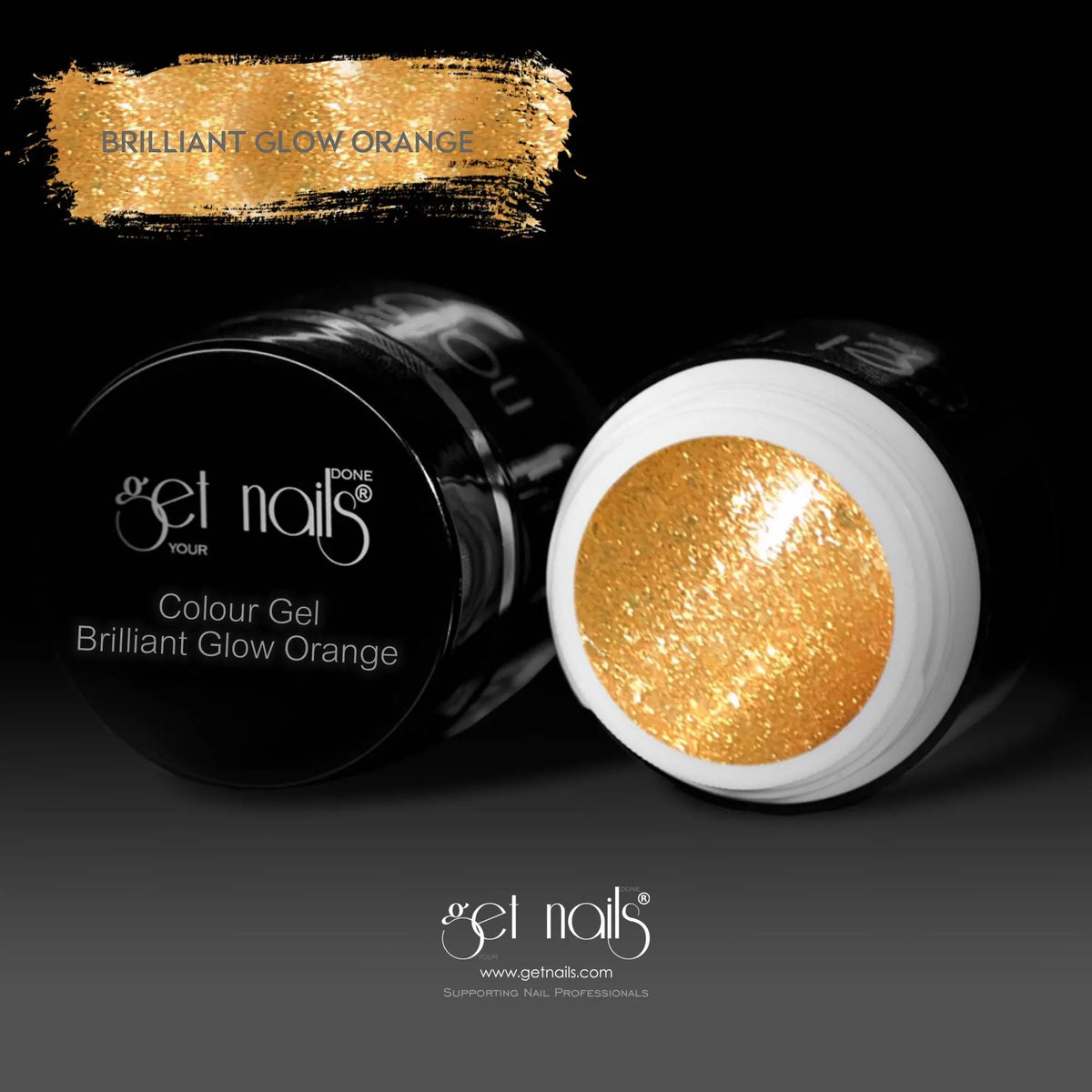 Brilliant Glow Orange Colour Gel | UV/LED Coloured Gel