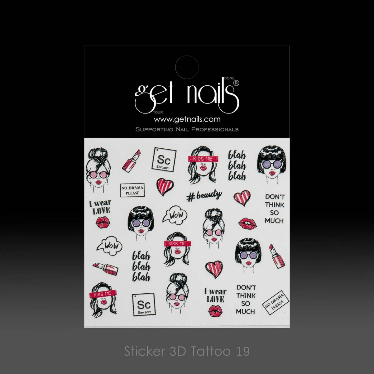 Autocollant 3D Tatouage 19 GN