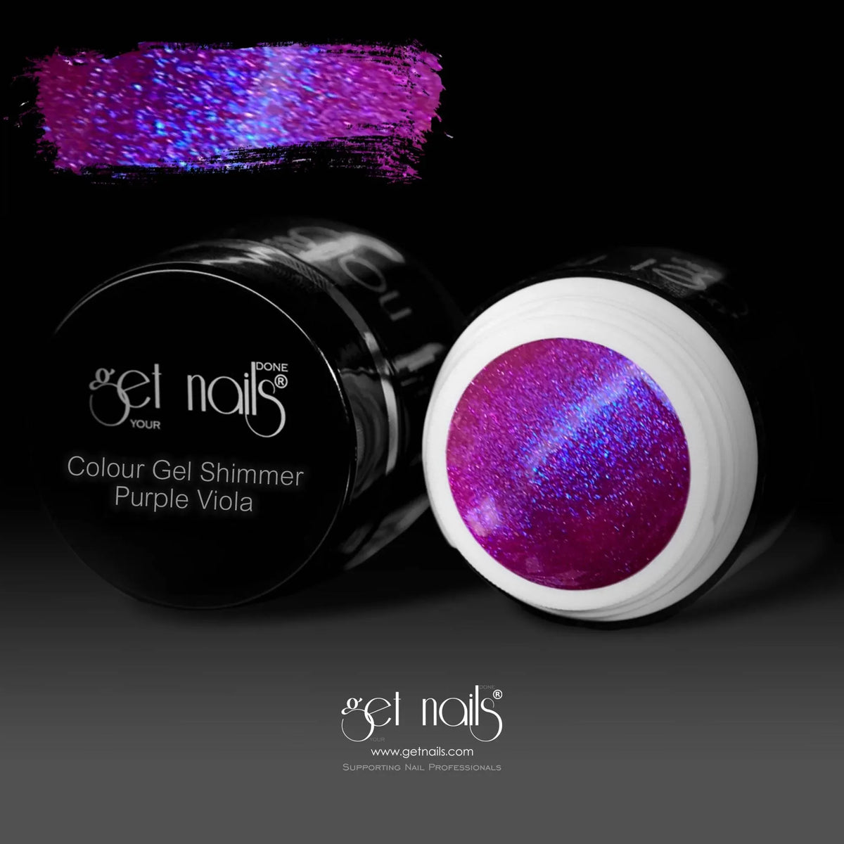 Shimmer Purple Viola Colour Gel | UV/LED Coloured Gel