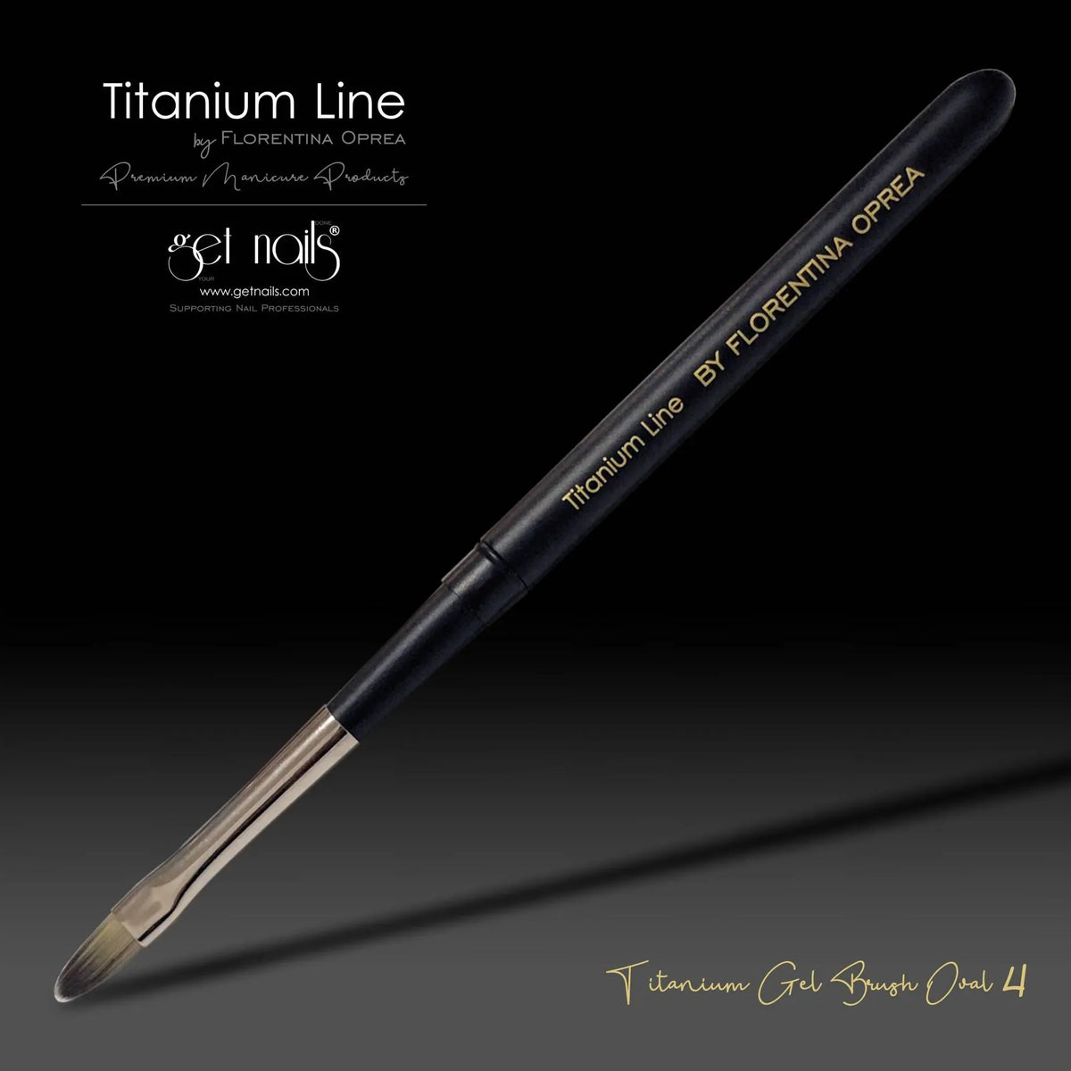 Pinceau Gel Titanium Ovale 4