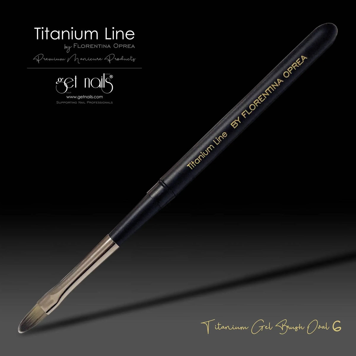 Pinceau ovale Titanium Gel n°6