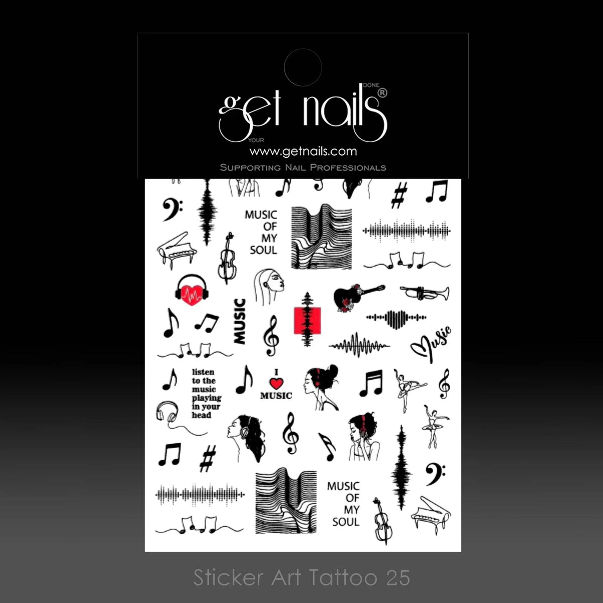 Sticker Art Tattoo 25 GN