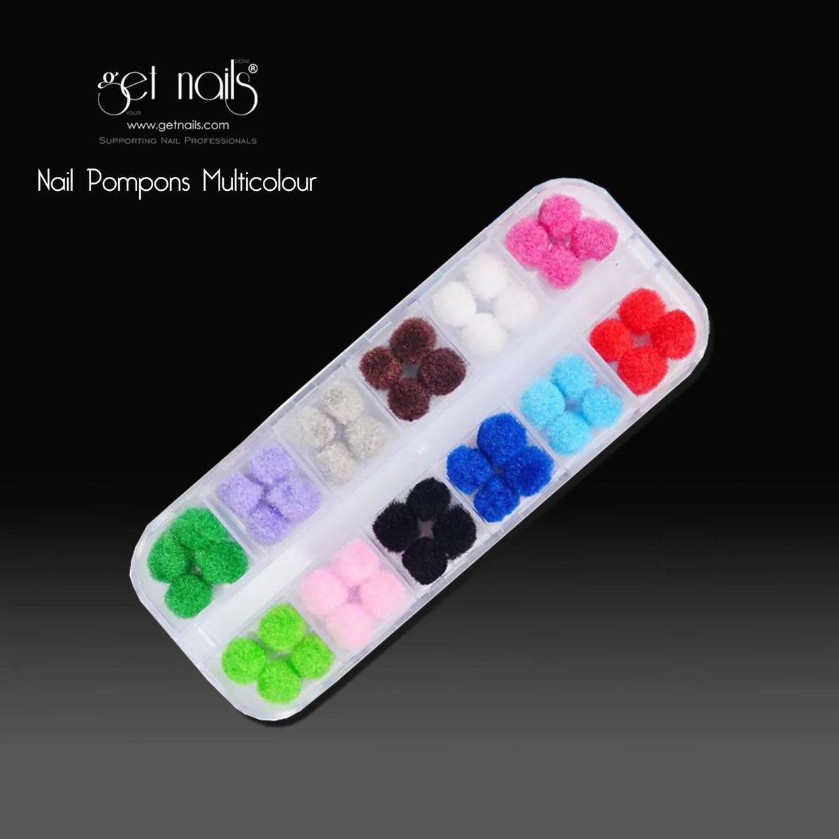 Set de pompons pour ongles multicolores GN