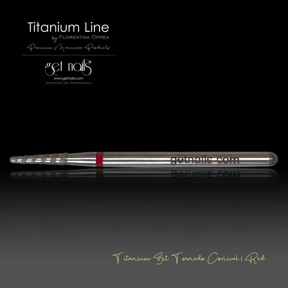 Titanium Bit Tornado Conical I Red GN