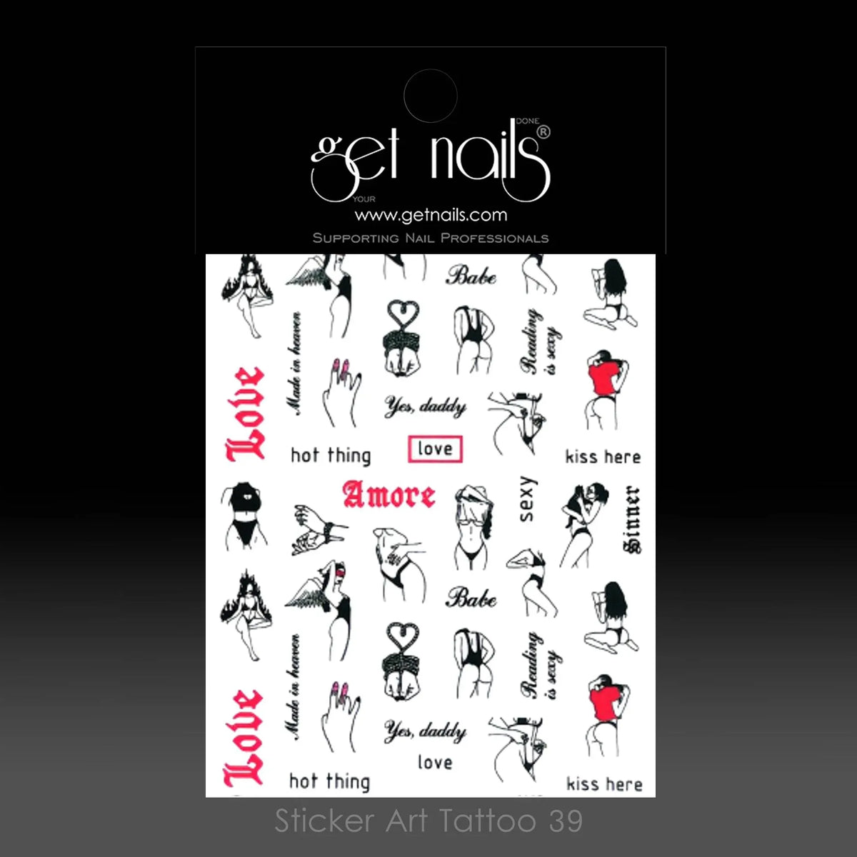Sticker Art Tattoo 39 GN Sexy Babe