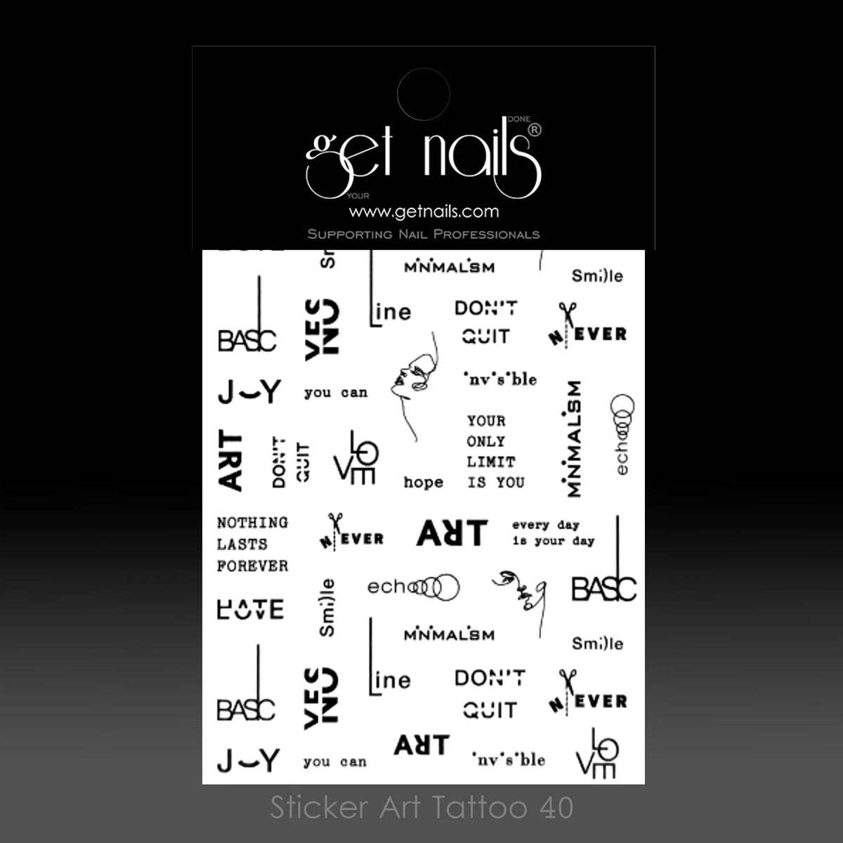 Sticker Art Tattoo 40 GN Minimalism