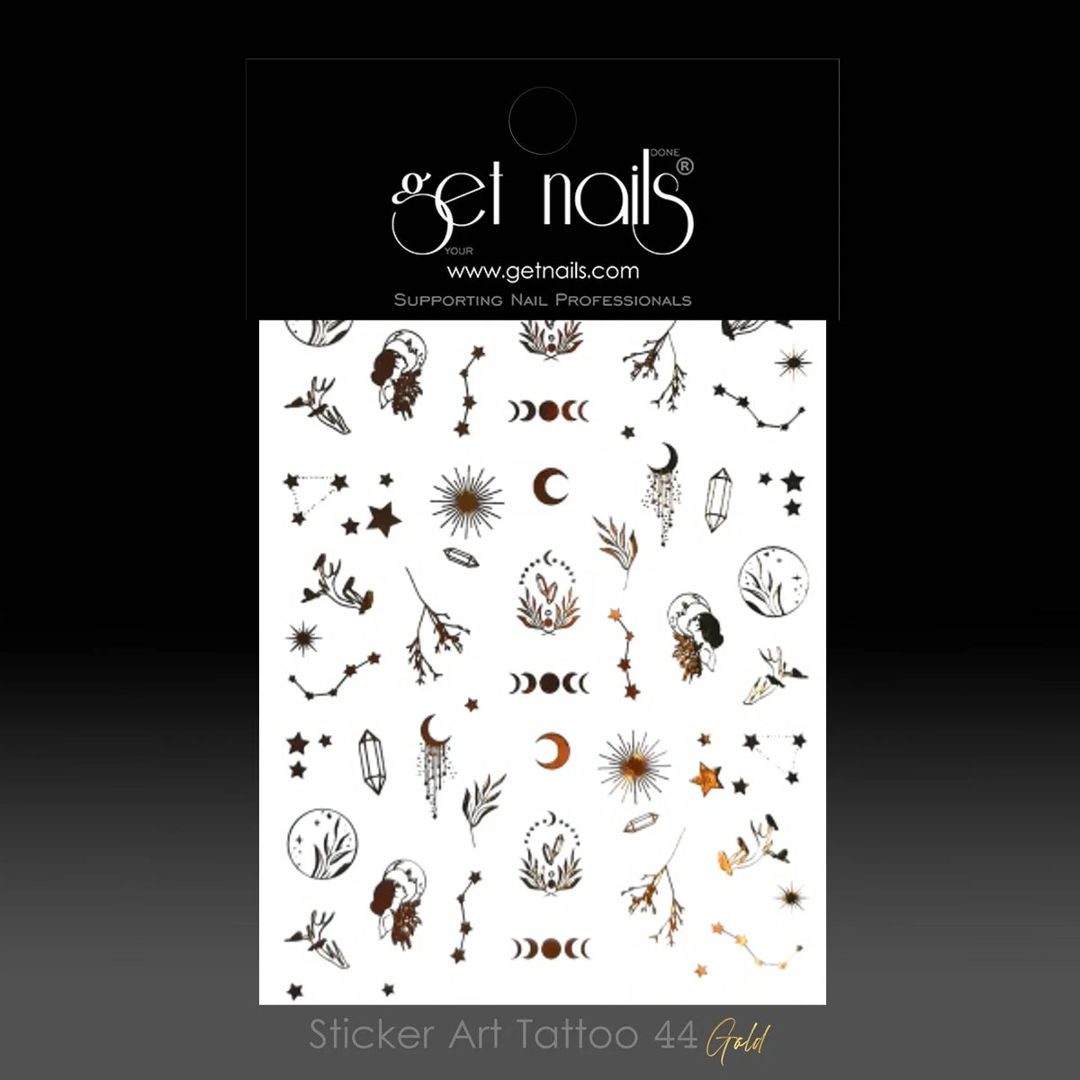 Sticker Art Tattoo 44 GN Gold Astrology