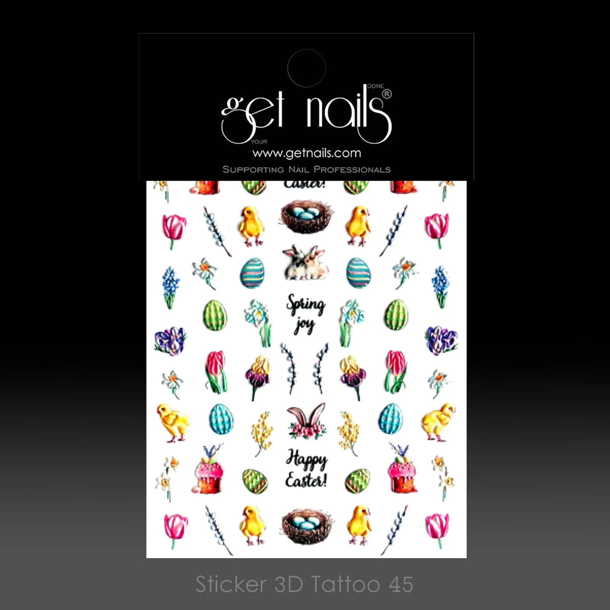 Sticker 3D Tatouage 45 GN PÂQUES