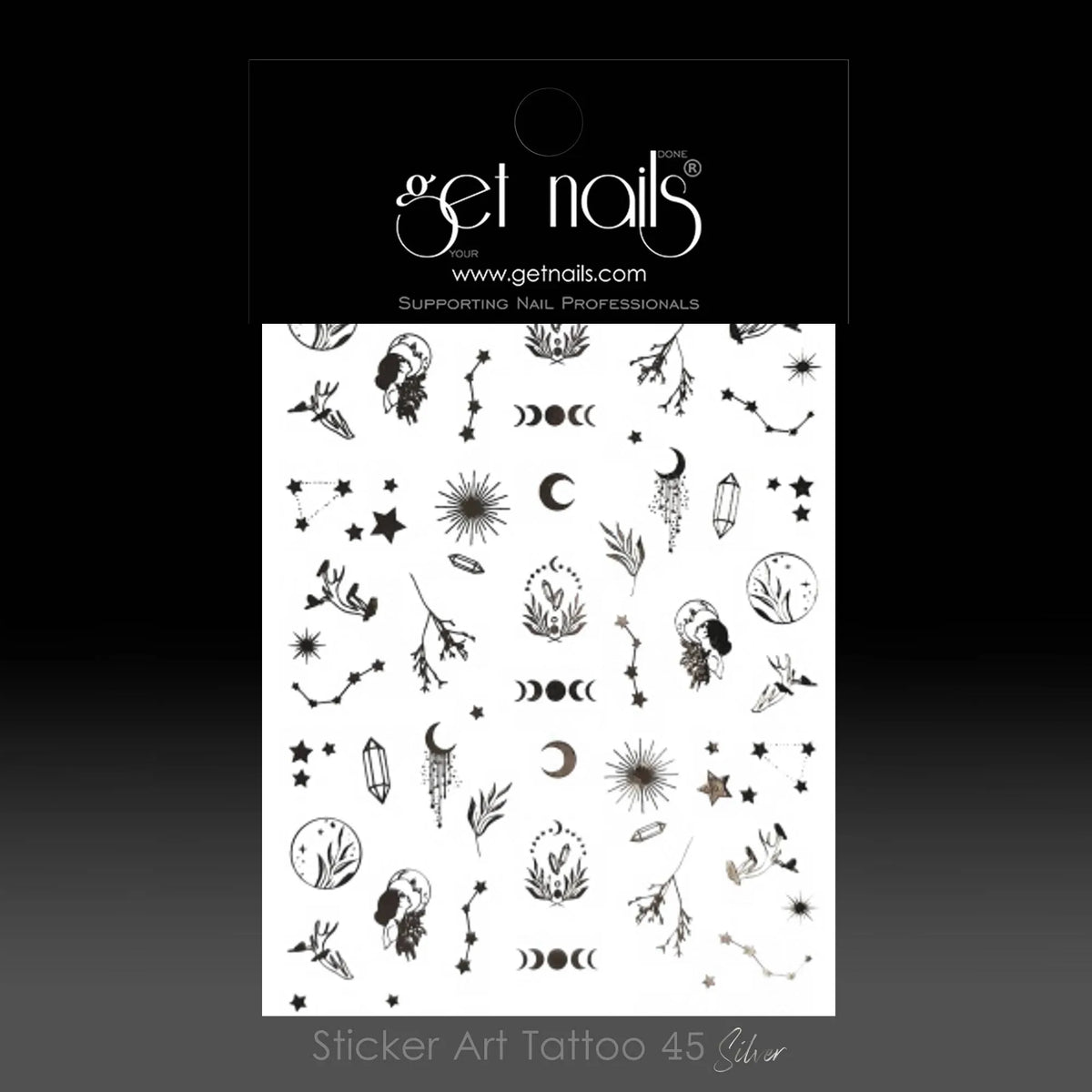 Sticker Art Tattoo 45 GN Silver Astrology