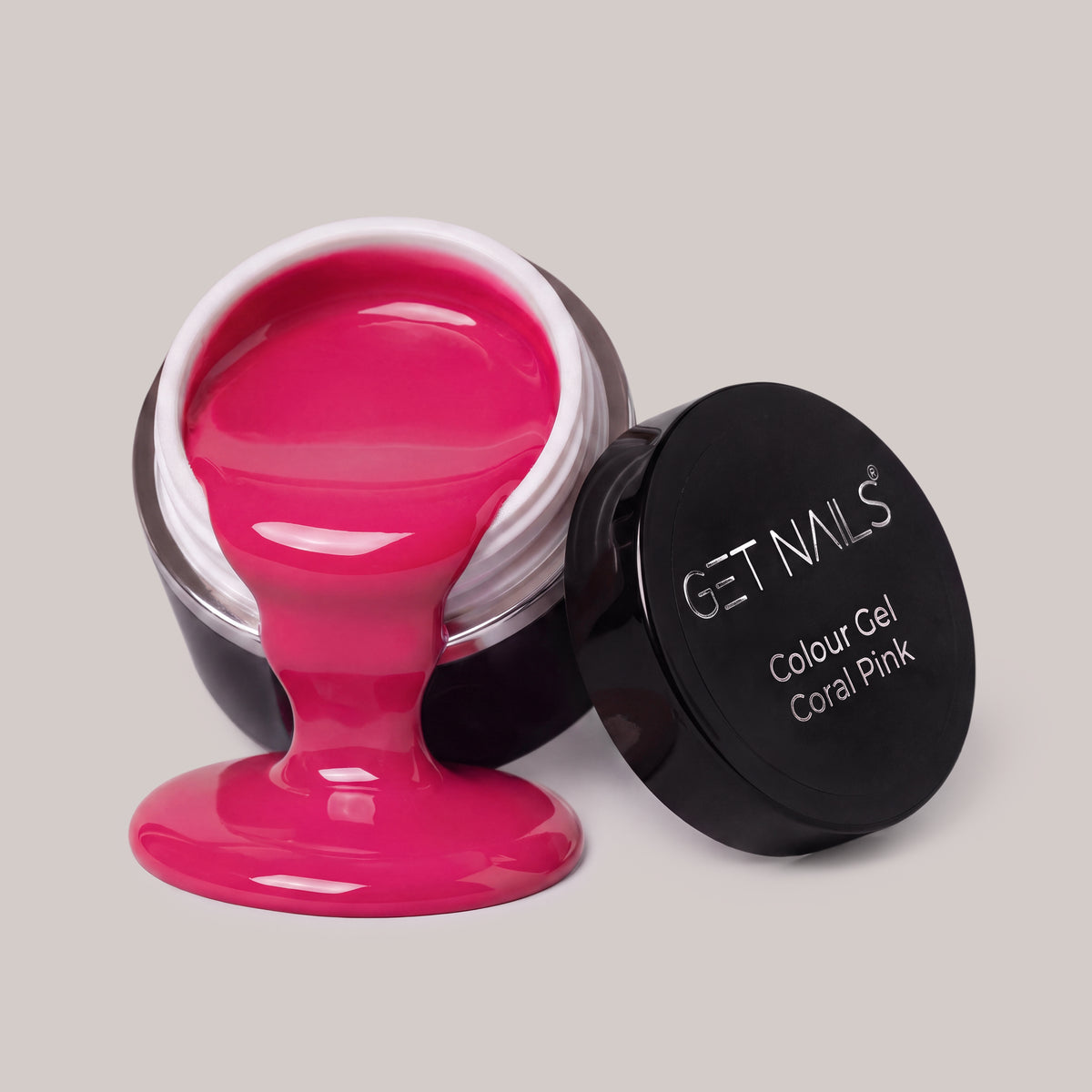 Gel de couleur corail rose | Gel coloré UV/LED