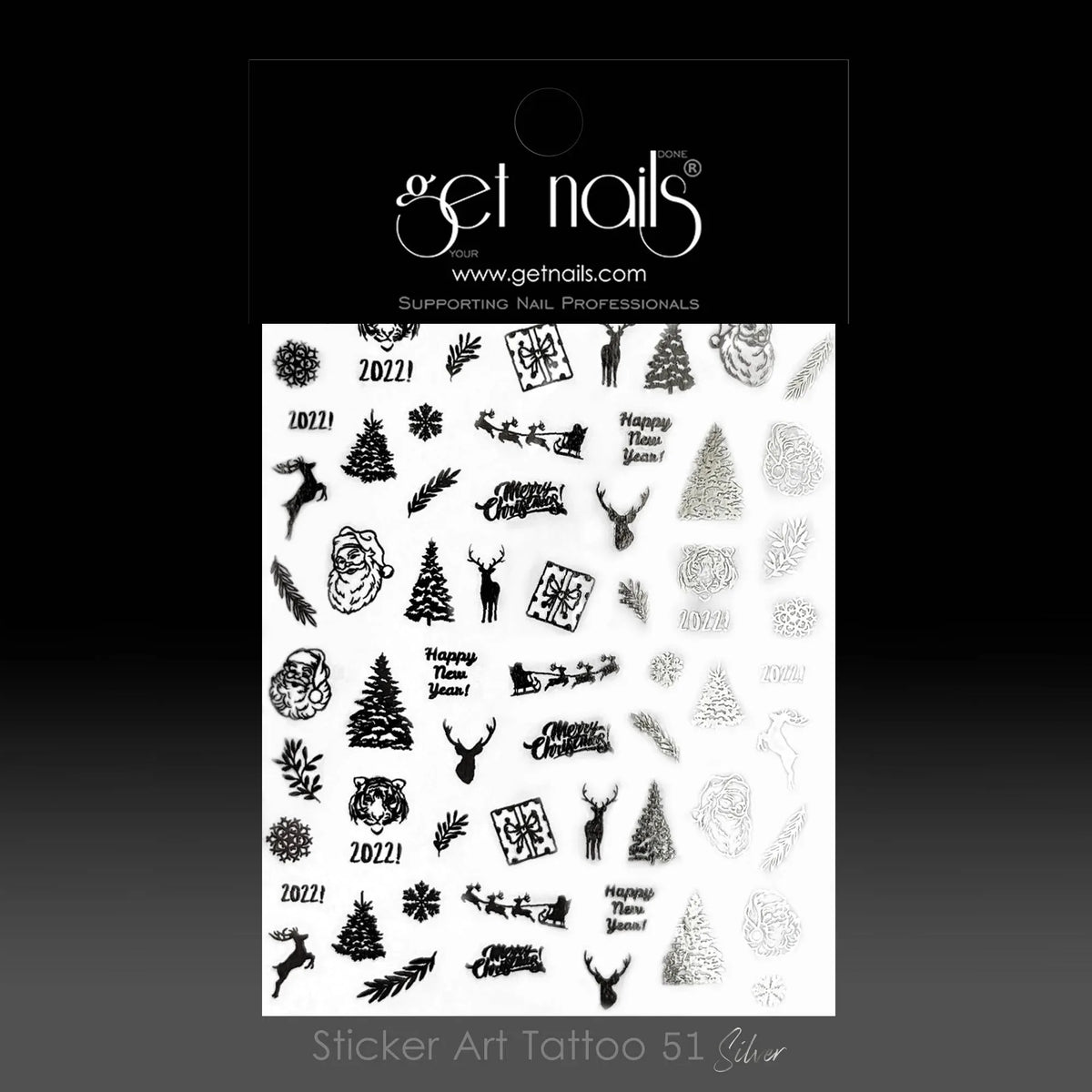 Sticker Art Tattoo 51 GN Silver Winter