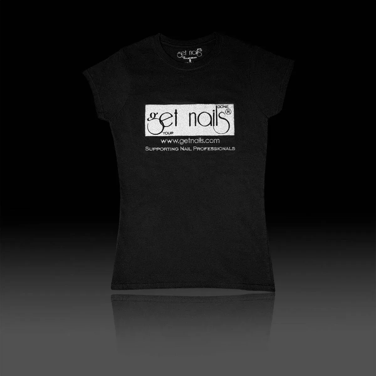 T-Shirt "Get Nails" Black, Size XL