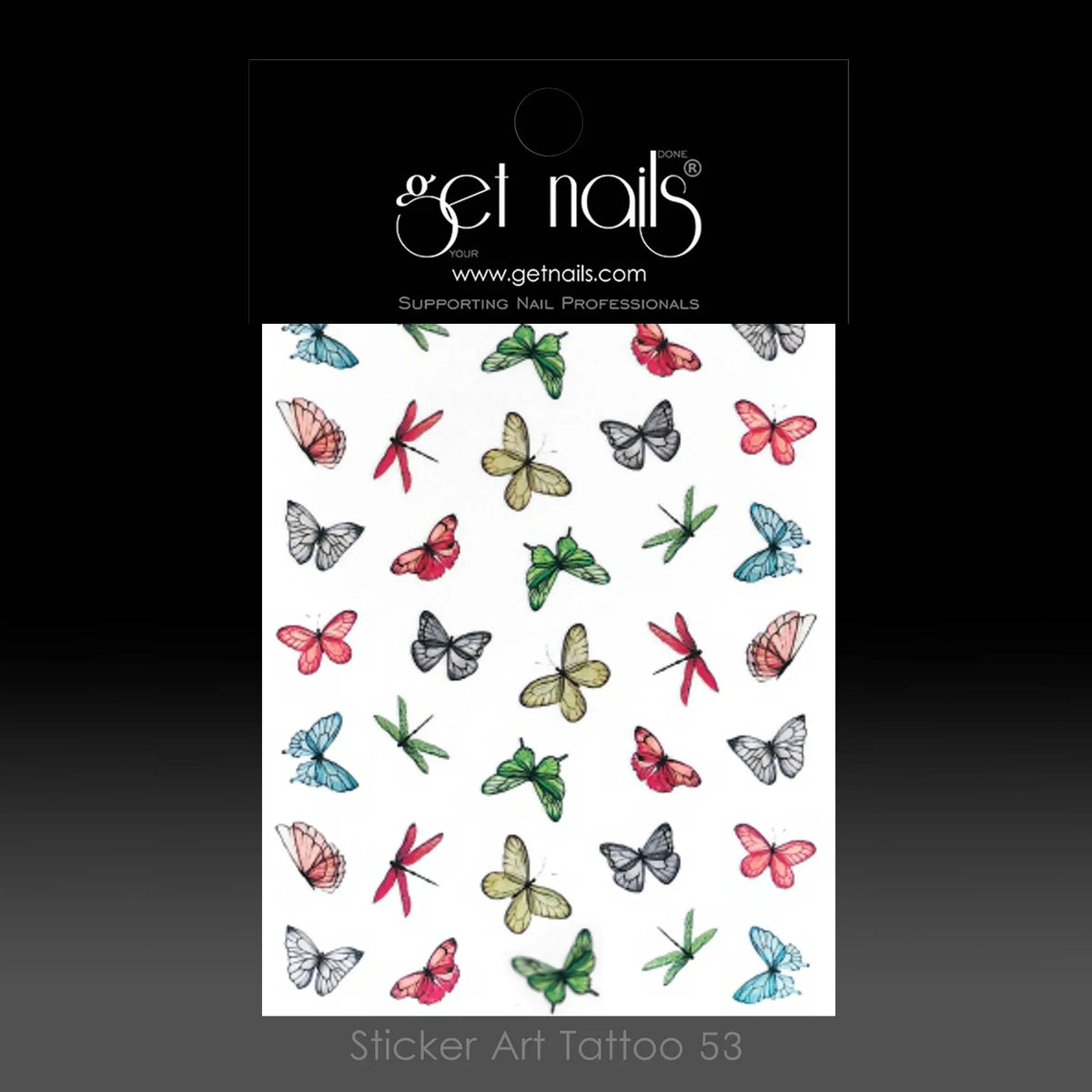 Sticker Art Tattoo 53 GN Butterflies