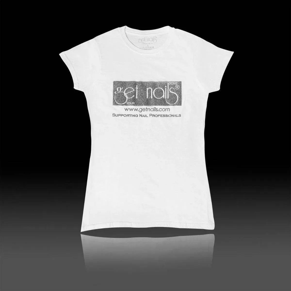 T-Shirt "Get Nails" White, Size XL