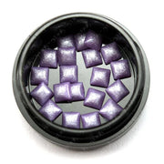 Pierres Pearl Carrées Mauve - 20 pcs.