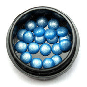 Pearl Stones Round Blue - 20 pcs. | Stock clearance
