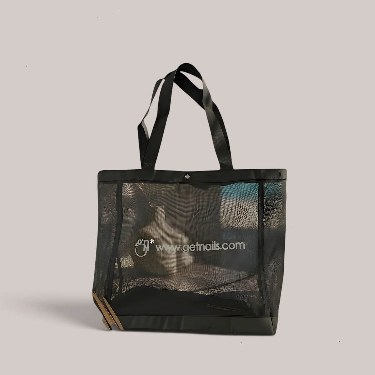 Fashion Bag Black/Silver Get Nails | Geanta din plasa