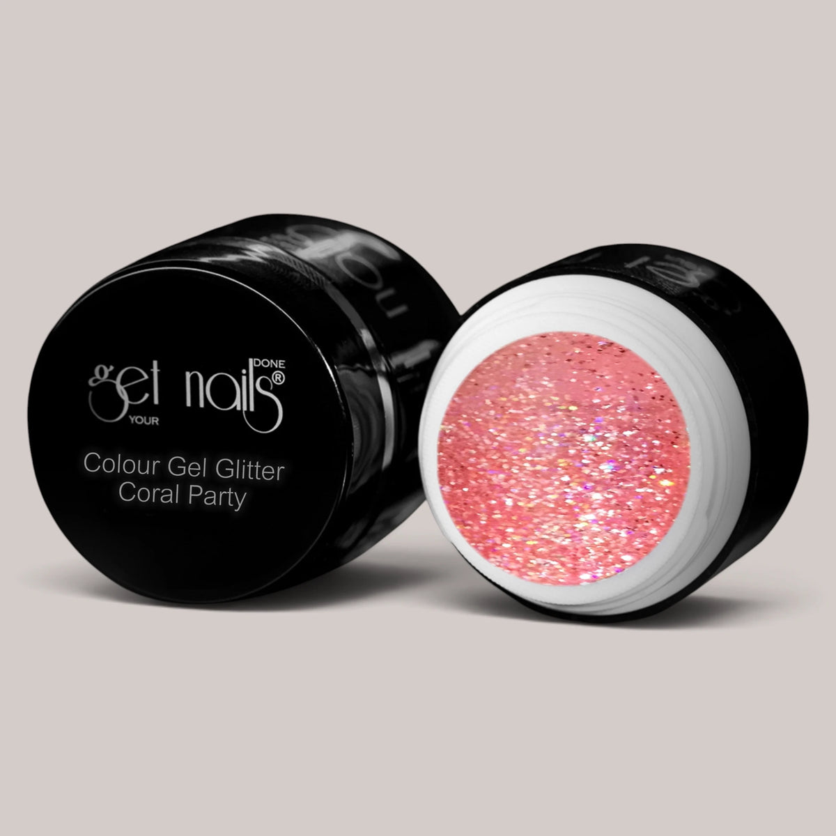 Colour Gel Glitter Coral Party | Gel Colorat UV/LED