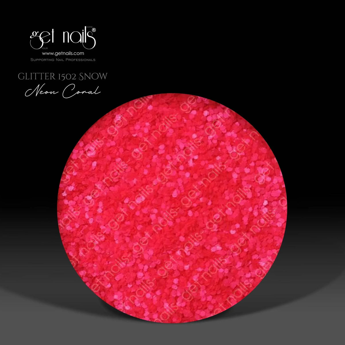 Glitter 1502 Corail Néon Neige