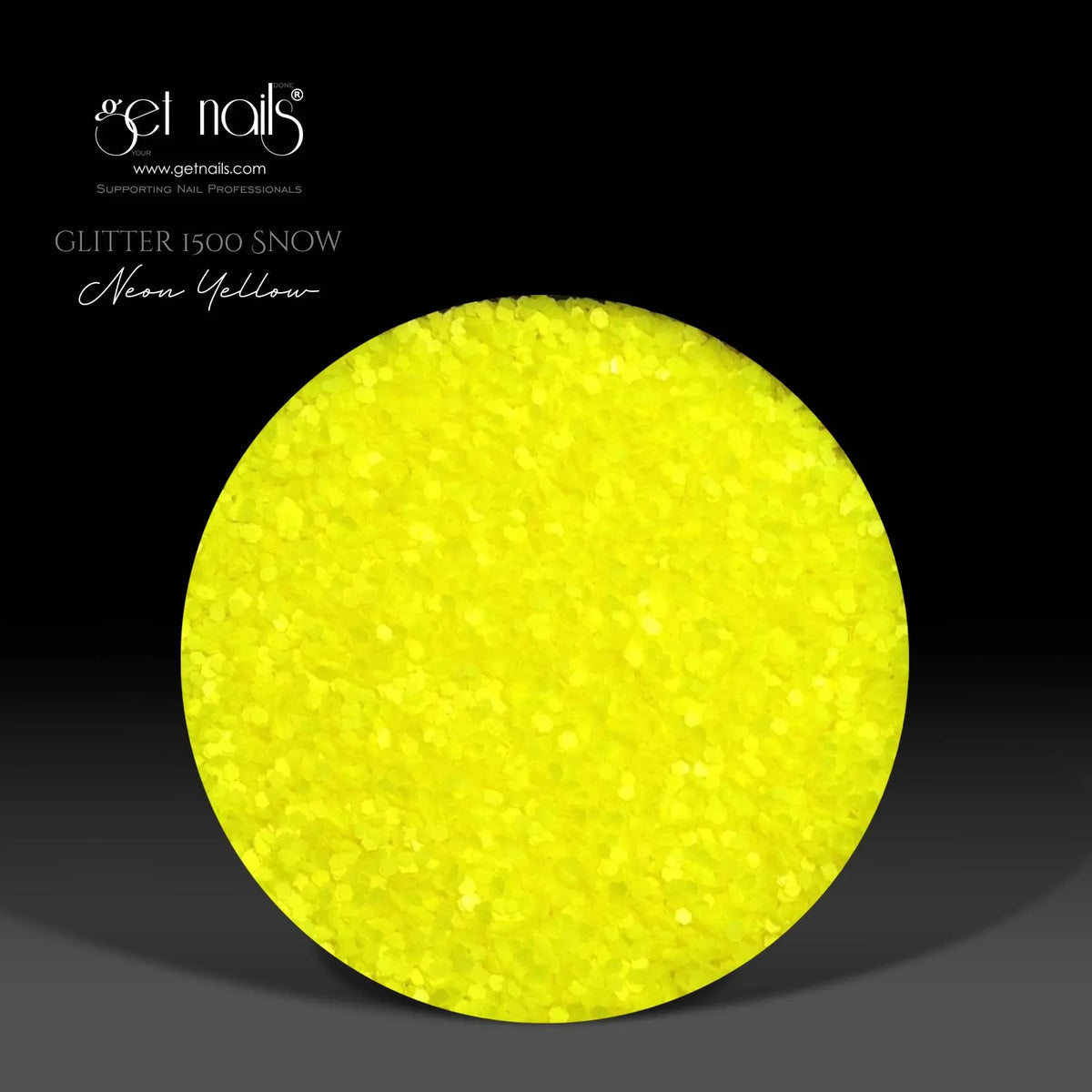 Paillettes 1500 Neige Jaune Néon