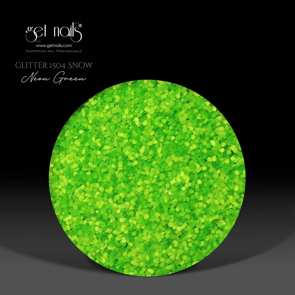 Glitter 1504 Snow Neon Green