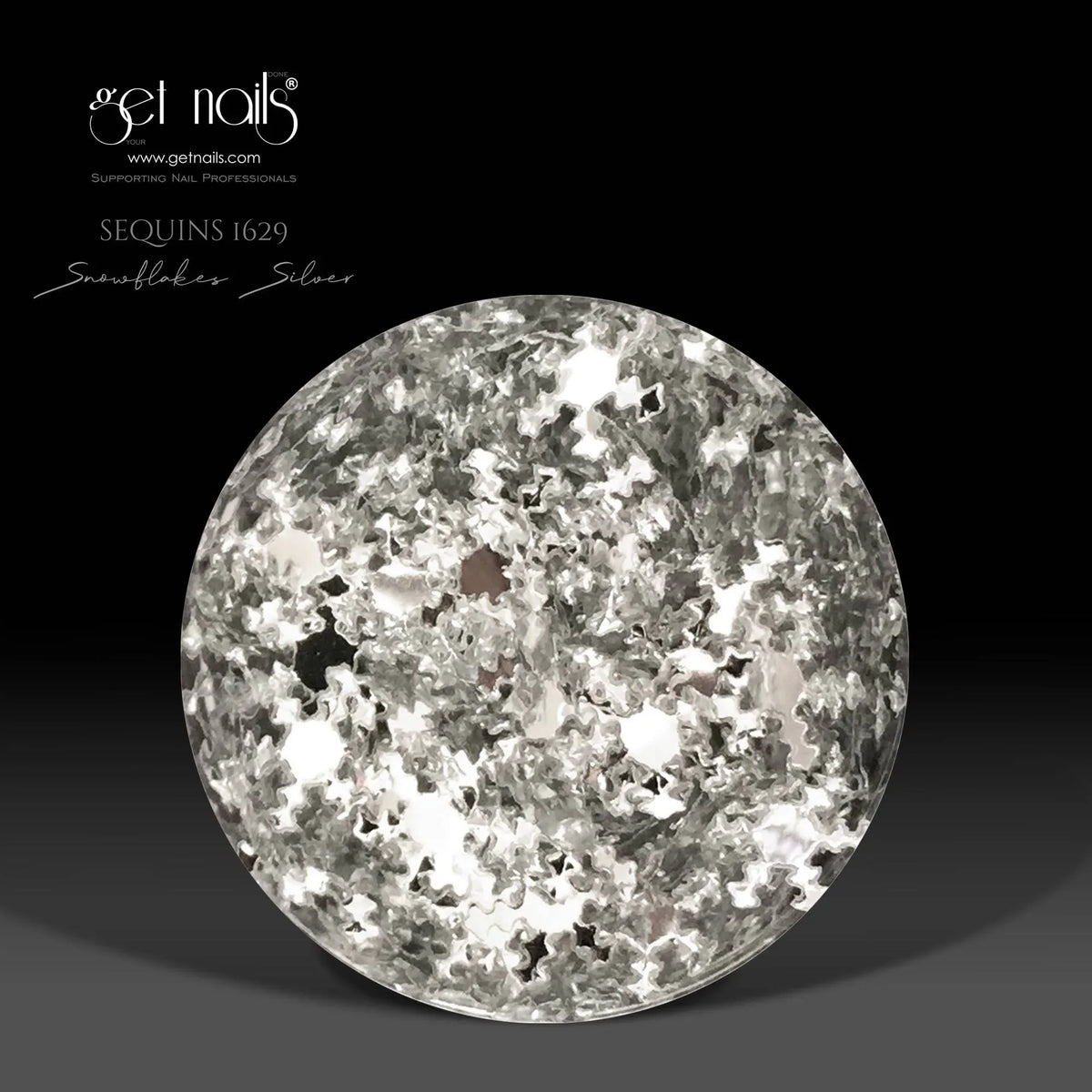 Sequins 1629 Snowflakes Silver