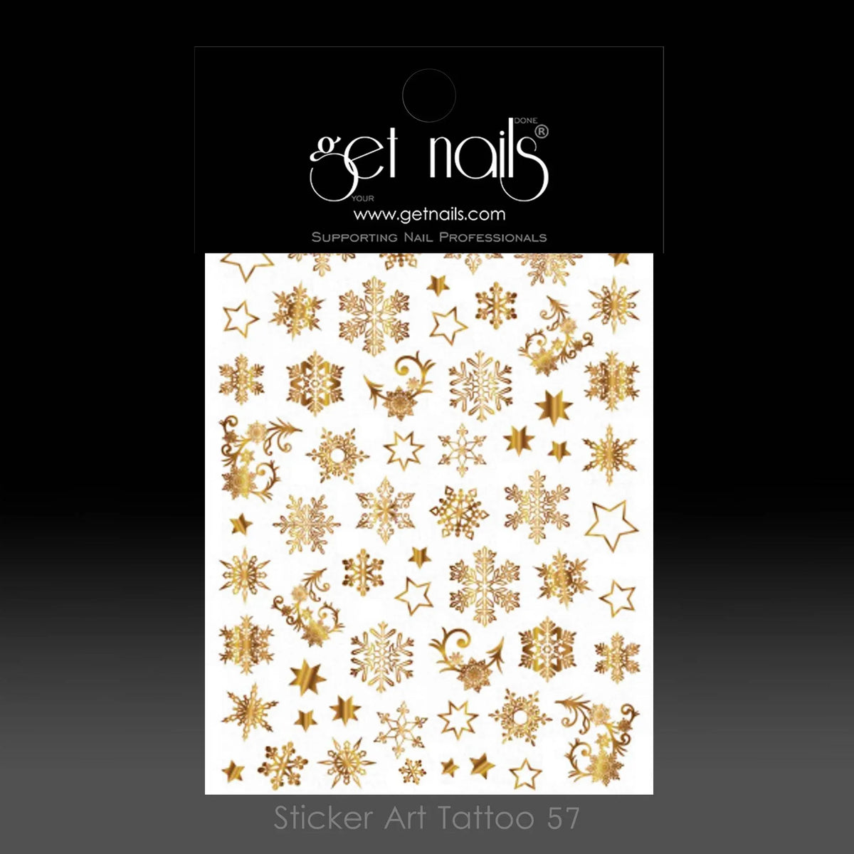 Art Tattoo 57 GN Gold Snowflakes