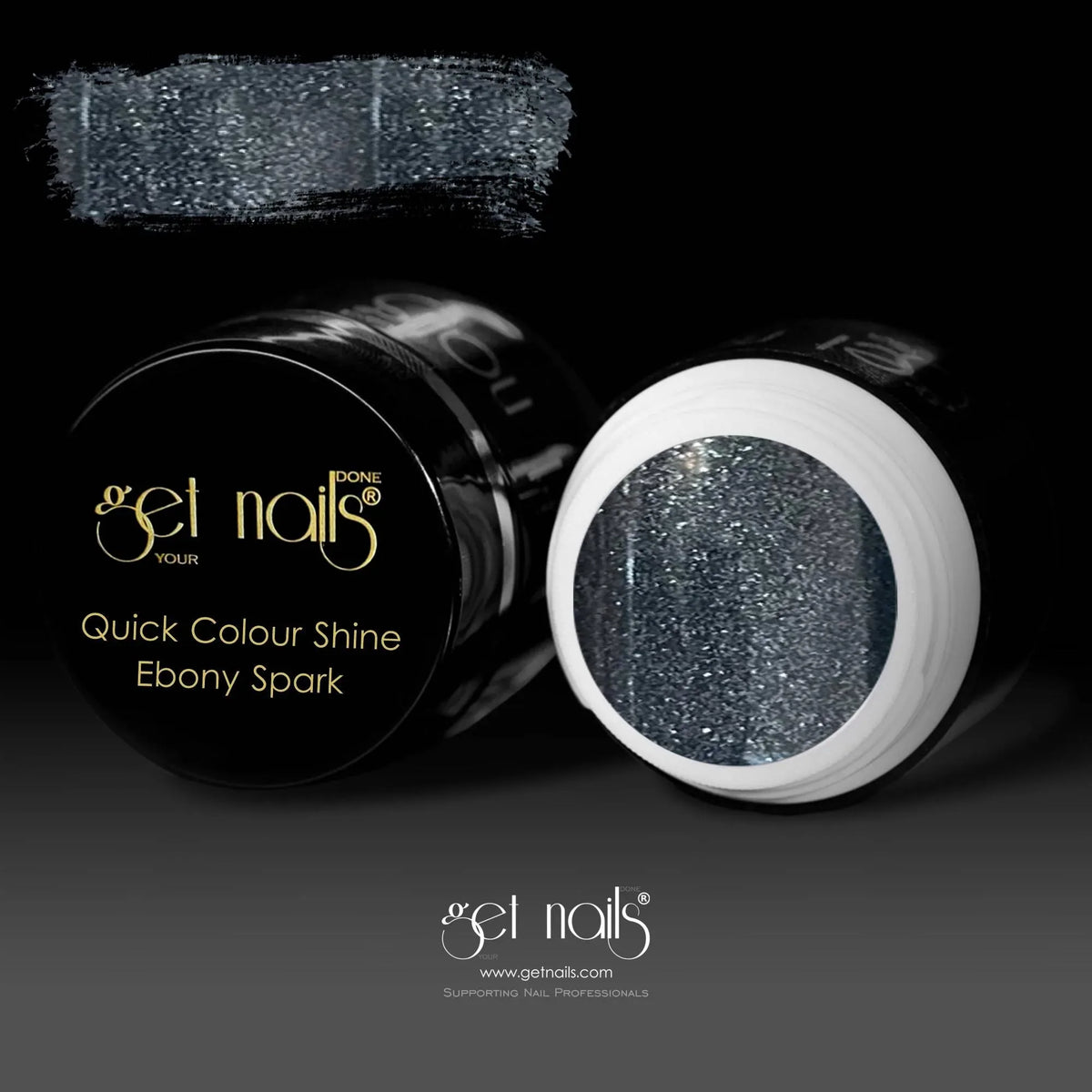 Quick Colour Shine Ebony Spark | Gel Colorat UV/LED