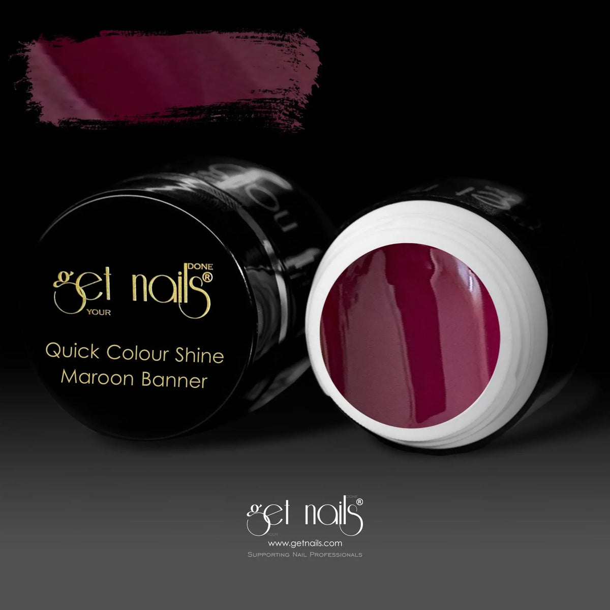 Quick Colour Shine Maroon Banner | Gel Colorat UV/LED