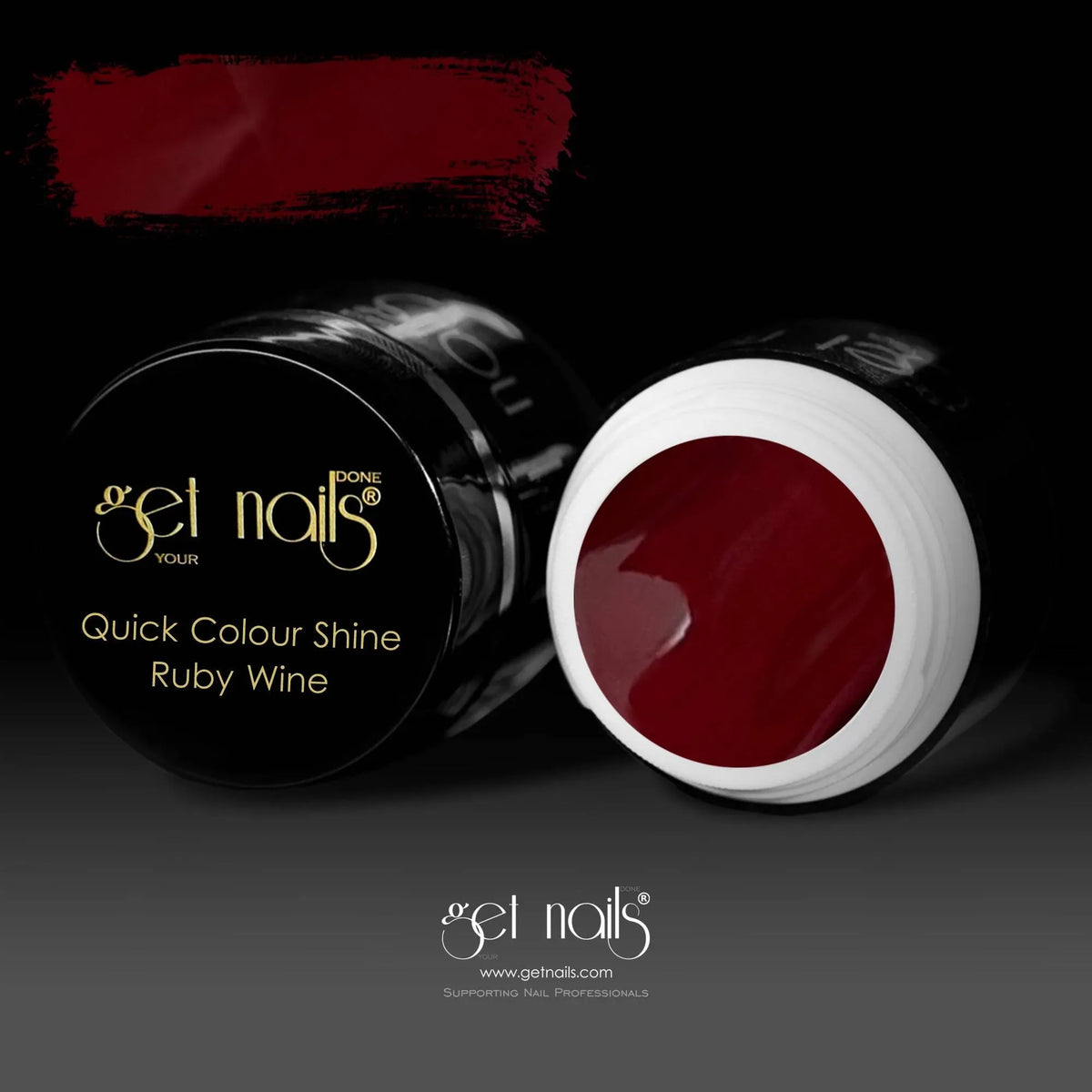 Quick Colour Shine Ruby Wine | UV/LED Coloured Gel