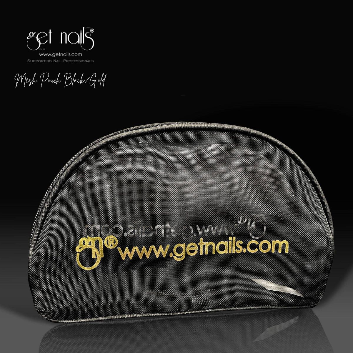Gold Mesh Pouch | Cosmetic Bag