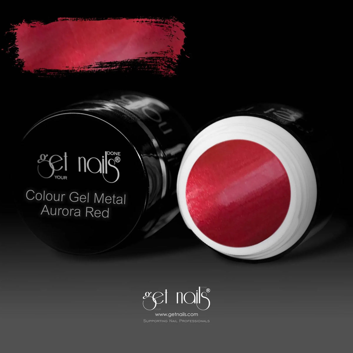 Colour Gel Metal Aurora Red | Gel Colorat UV/LED