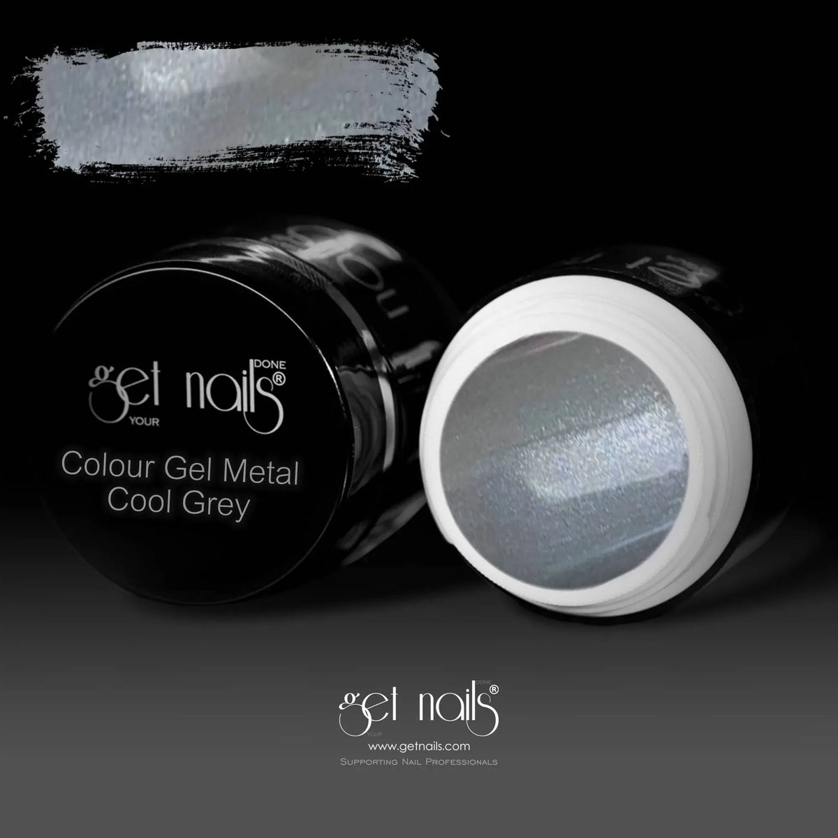Colour Gel Metal Cool Grey | UV/LED Coloured Gel