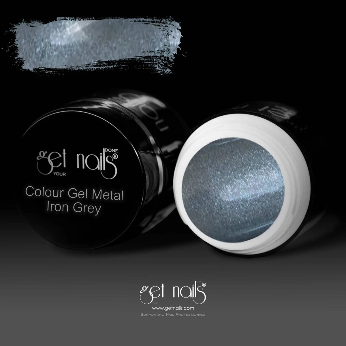 Colour Gel Metal Iron Grey | UV/LED Coloured Gel