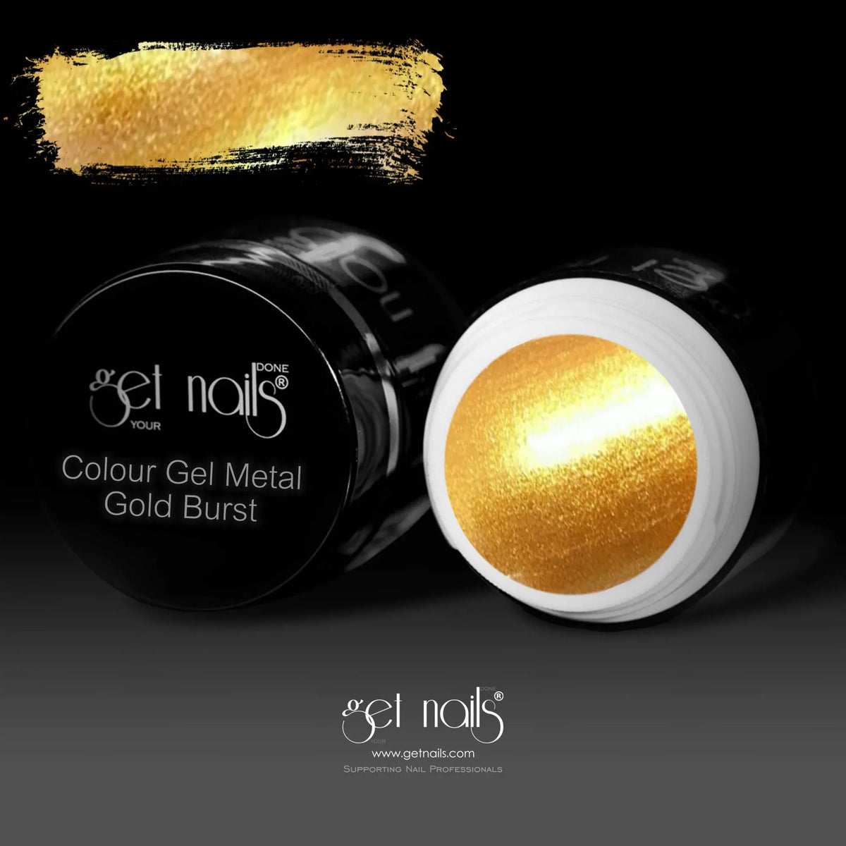 Metal Gold Burst Colour Gel | UV/LED Coloured Gel