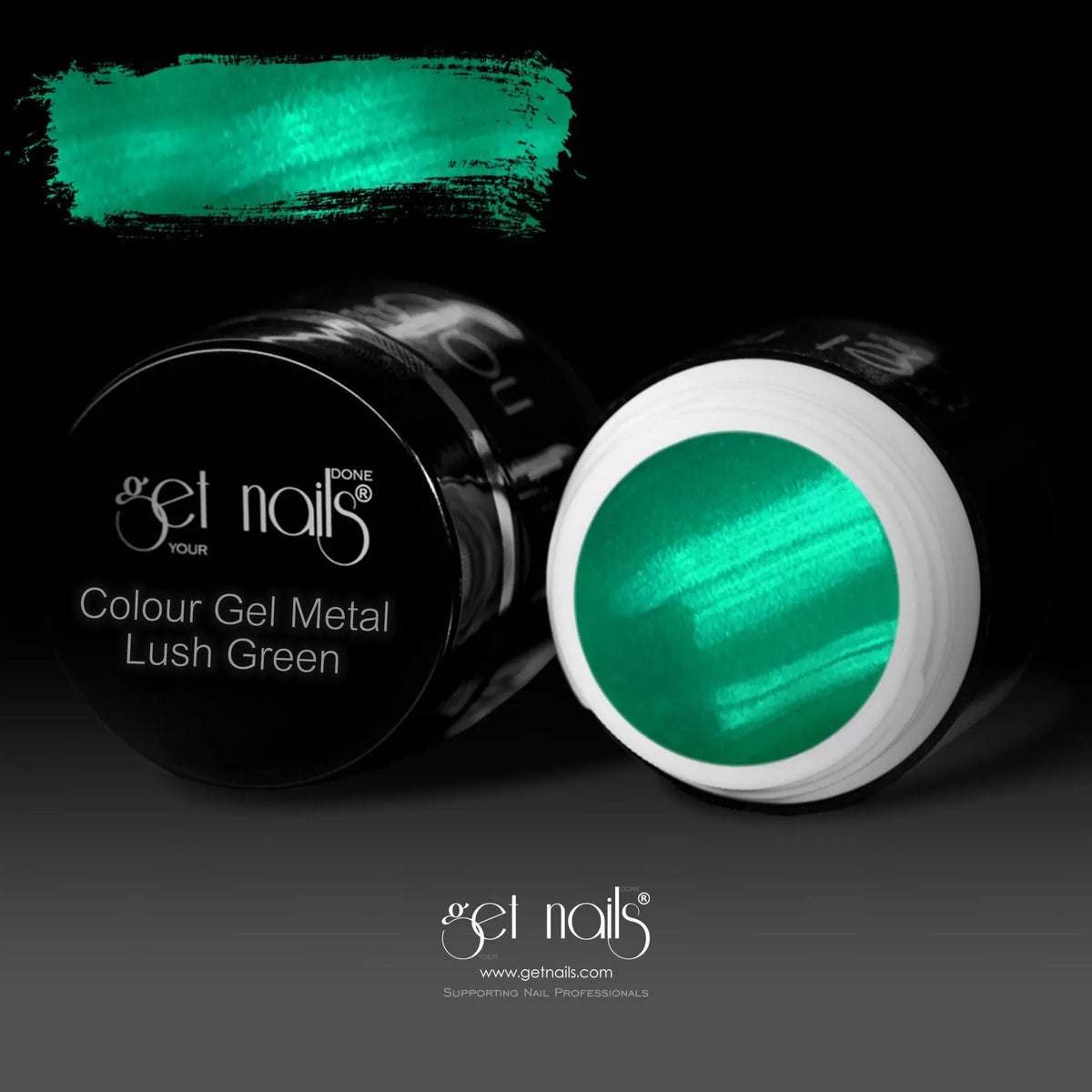 Metal Lush Green Gel Color | UV/LED Colored Gel